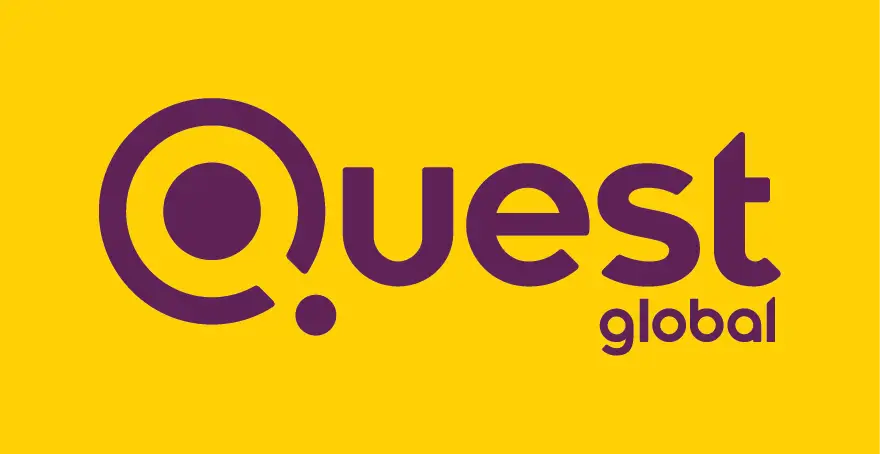 Quest Global Logo with Yellow Background